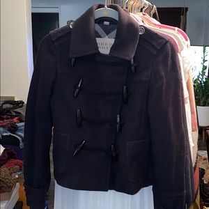 Burberry Brit navy blue wool coat size 4